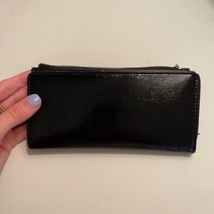 Patent Black Leather Wallet